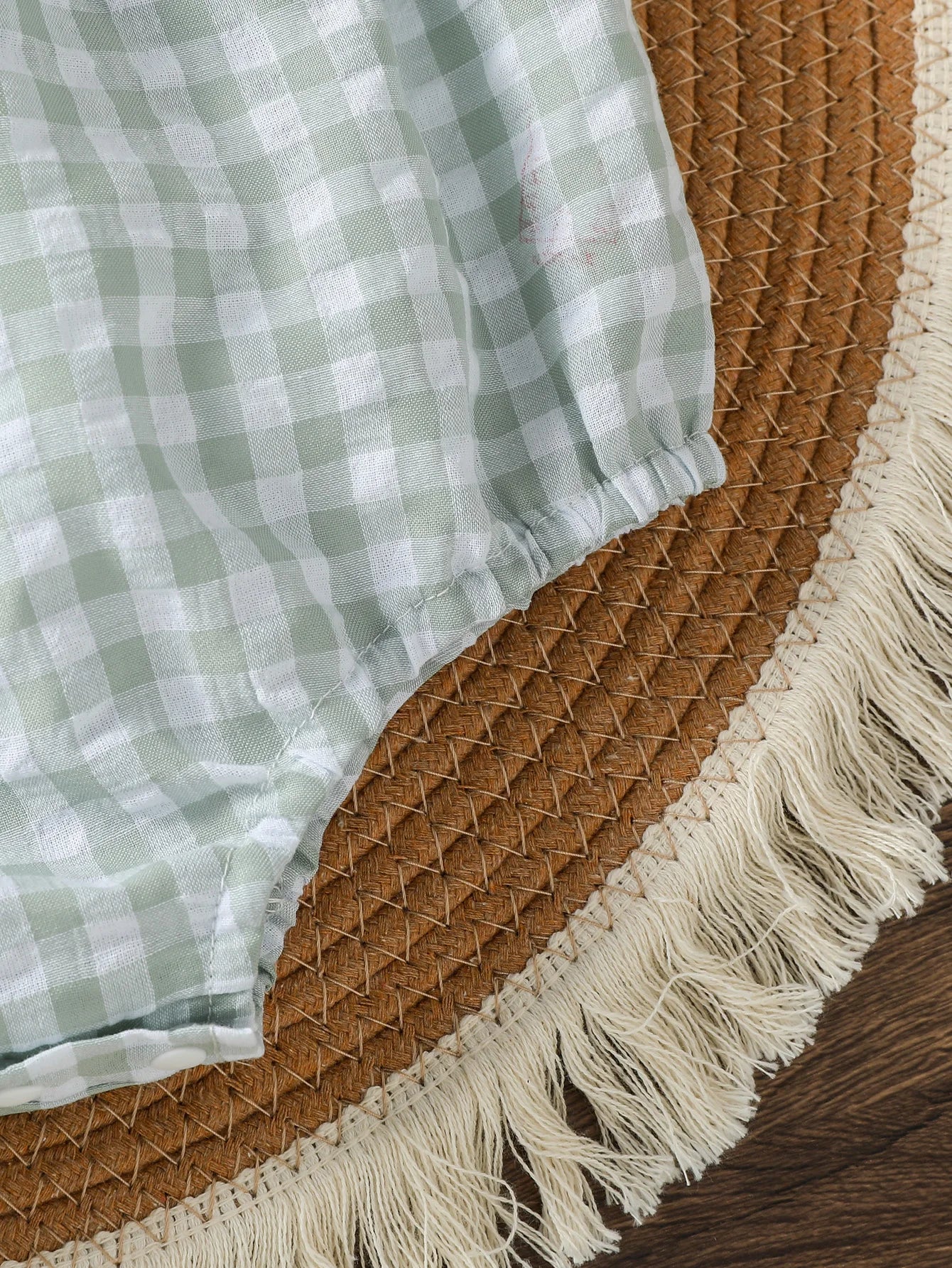 Suspenders Baby Boys Sleeveless Summer Plaid Green jumpsuit Japan&Korean Streetwear)