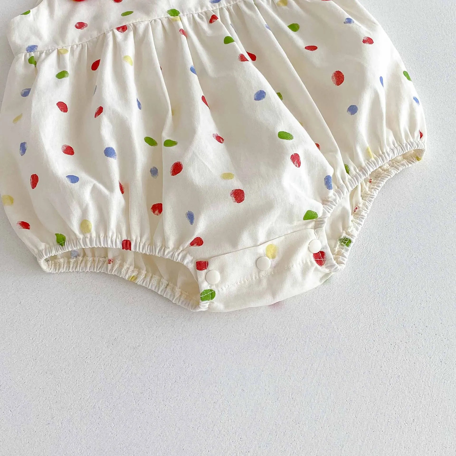 2025 Girls Clothes Toddler Girls Bodysuit & One Piece Colorful Dot Infant Clothes